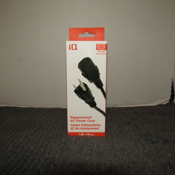 iQ Replacement AC Power Cord 1.8m - Picture 1 of 4